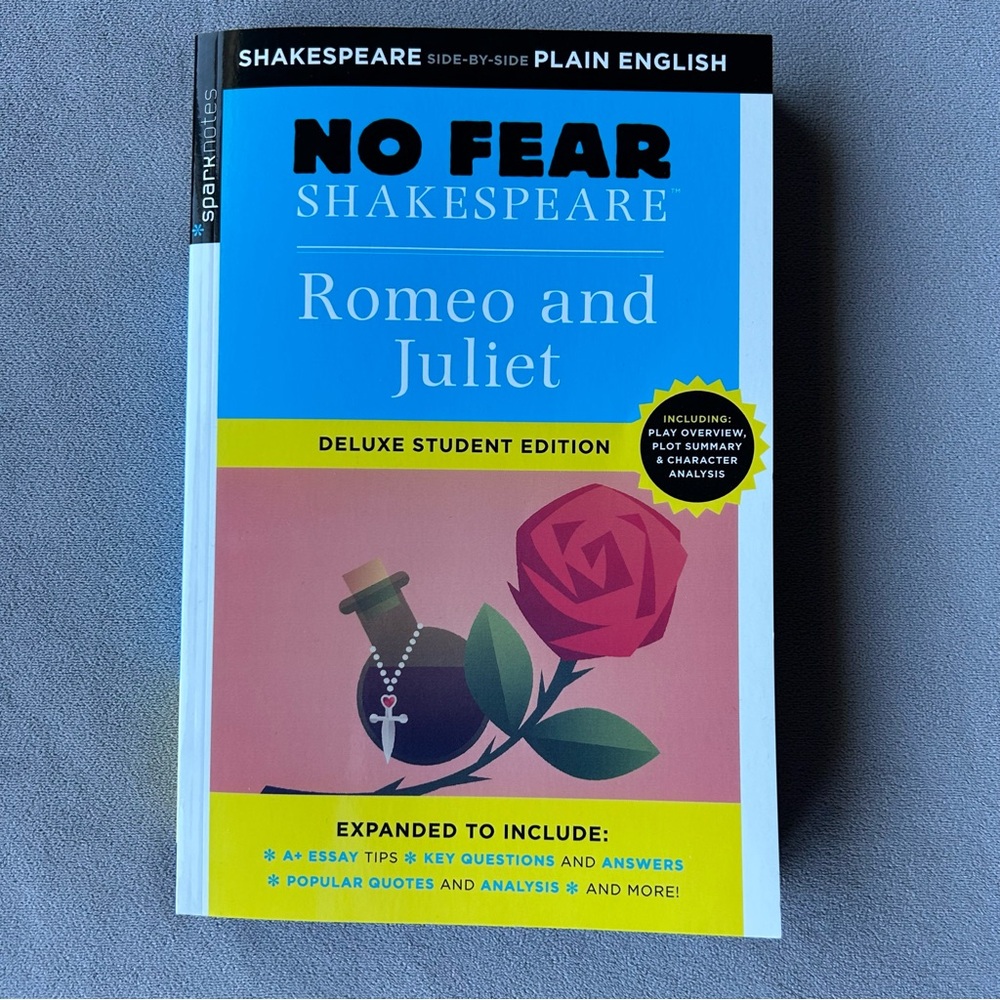 No Fear Shakespeare ~ Romeo & Juliet ~ Paperback ~ SparkNotes